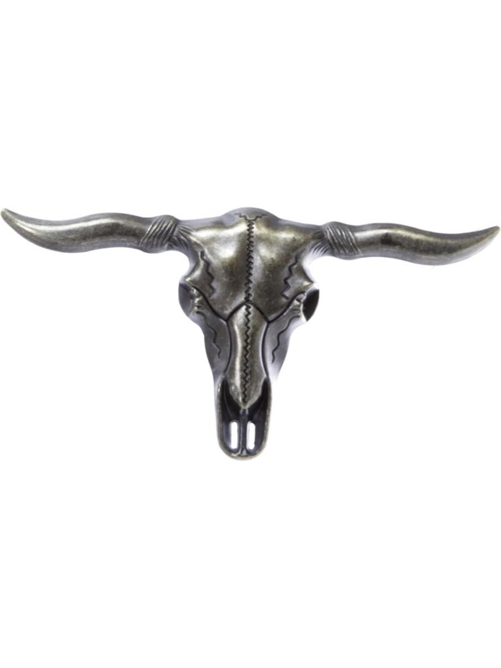 Large Western Longhorn Bull Cowboy Belt Buckle - Texas Style Accessories